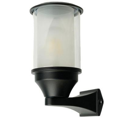 Светильник DH1401 E27 220-240В садово-парковый на стену вверх черн. FERON 51736