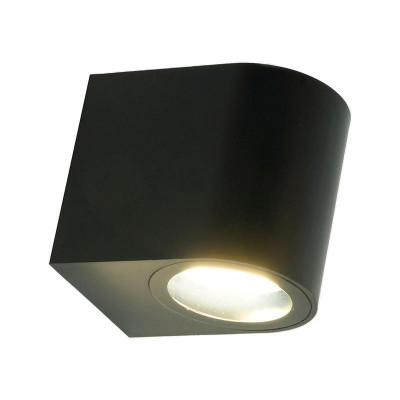 Светильник DH014-P GU10 220-240В садово-парковый на стену пластик черн. FERON 51543