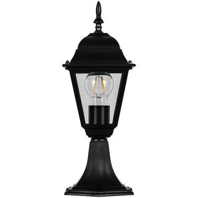 Светильник 4204/PL4204 100Вт E27 230В садово-парковый на постамент черн. FERON 11030