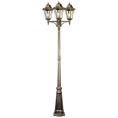 Светильник 6215/PL6215 3х100Вт E27 230В садово-парковый черн. зол. FERON 11208