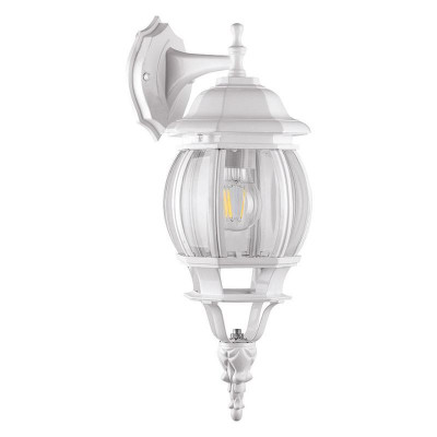 Светильник 8102/PL8102 100Вт E27 230В садово-парковый на стену вниз бел. FERON 11097