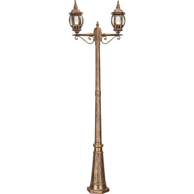 Светильник 8114/PL8114 2х100Вт E27 230В садово-парковый черн. зол. FERON 11242