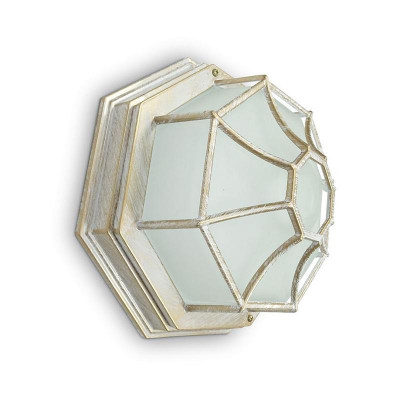 Светильник PL661 60Вт 230В 270х270х120 садово-парковый бел. зол. FERON 11652