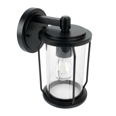 Светильник PL791 100Вт E27 220-240В садово-парковый на стену вниз черн. FERON 51965