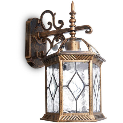 Светильник PL131 60Вт E27 230В садово-парковый черн. зол. FERON 11335