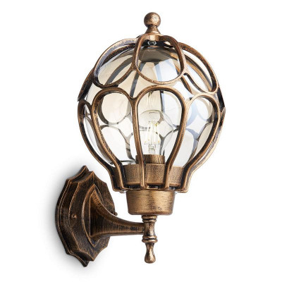 Светильник PL3801 60Вт E27 IP44 230В садово-парковый черн. зол. FERON 11350