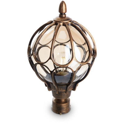 Светильник PL3803 60Вт E27 IP44 230В садово-парковый черн. зол. FERON 11360