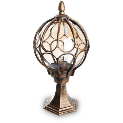 Светильник PL3804 60Вт E27 IP44 230В садово-парковый черн. зол. FERON 11365