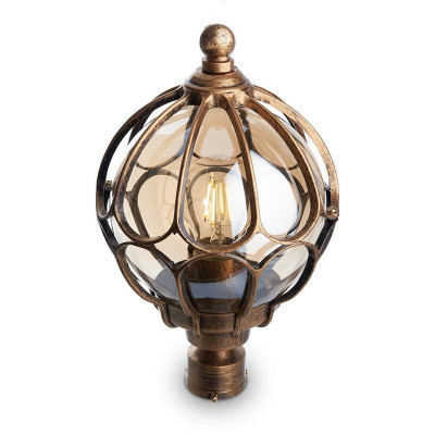 Светильник PL3703 60Вт E27 IP44 230В садово-парковый черн. зол. FERON 11359