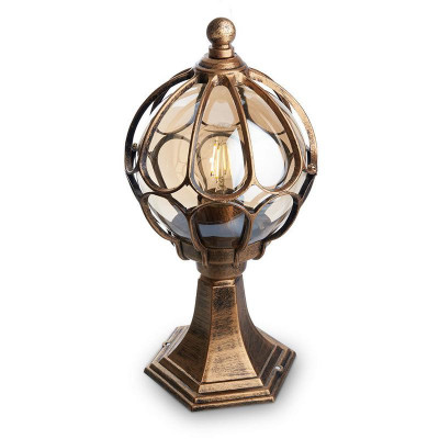 Светильник PL3704 60Вт E27 IP44 230В садово-парковый черн. зол. FERON 11364