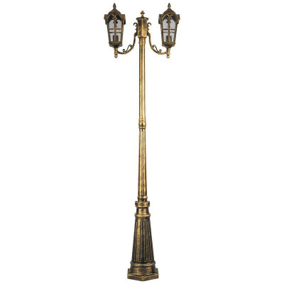 Светильник PL109 2х60Вт E27 230В садово-парковый черн. зол. FERON 11301