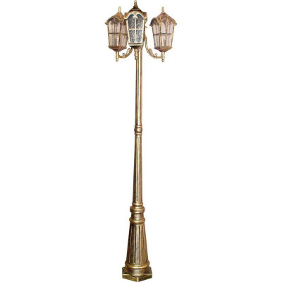 Светильник PL110 3х60Вт E27 230В садово-парковый черн. зол. FERON 11302