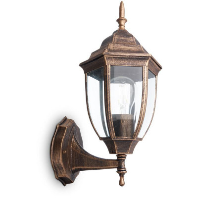 Светильник PL6001 60Вт E27 230В садово-парковый черн. зол. FERON 11893