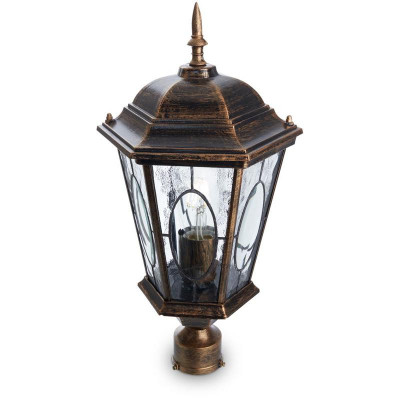 Светильник PL152 60Вт E27 230В садово-парковый черн. зол. FERON 11321