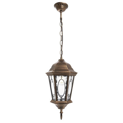 Светильник PL164 60Вт E27 230В садово-парковый малый на цепочке 500мм черн. зол. FERON 11331