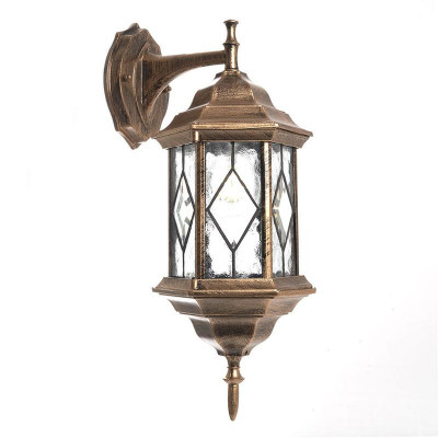 Светильник PL122 60Вт E27 230В садово-парковый черн. зол. FERON 11344