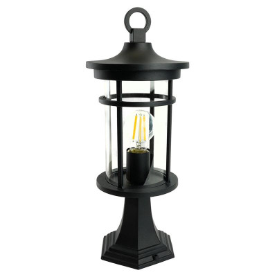 Светильник PL764 60Вт E27 IP44 230В садово-парковый черн. FERON 51818