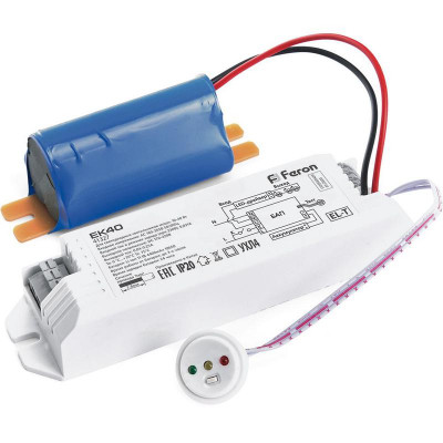 Блок аварийного питания для светильников до 40Вт EK40 FERON 41327