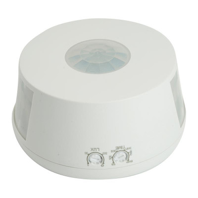 Датчик движения и освещенности SEN19 2000Вт 30м 360град. (вертикал.) бел. FERON 51520