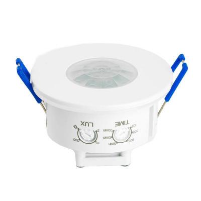 Датчик движения и освещенности SEN55 1200Вт 8м 120град. (горизонт.) 360град. (вертикал.) бел. FERON 51519