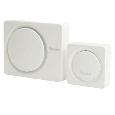 Звонок электрический дверной E-382 38 мелодий бел. FERON 48922