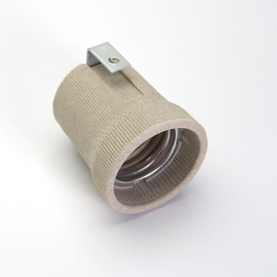 Патрон E27 LH02 250В 40х45мм с угловым креплением керамич. бел. FERON 41035