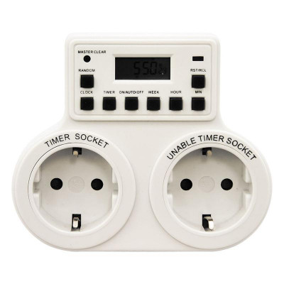 Розетка с таймером (недельная) 3500Вт/16А 230В TM25 FERON 23236