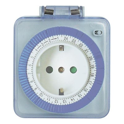 Розетка с таймером (суточная) в защитном корпусе IP 44 3500Вт/16А 230В TM31 FERON 23204