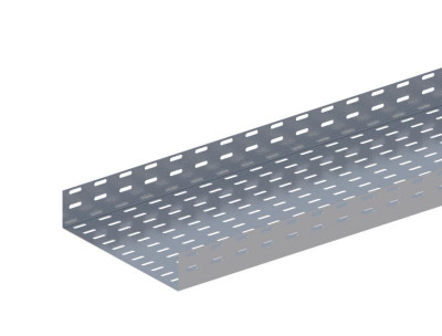 Лоток прямой перфорир. 400х50 L3000 сталь 0.55мм ЛМс-П цУТ2.5 СОЭМИ Н0122112306