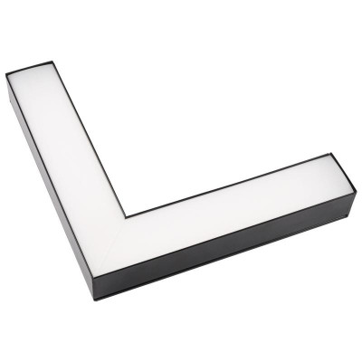 Светильник светодиодный PSO-02L 16Вт 4000К IP40 255х255х42мм BLACK ДПО/ДСО L-образ. для реечных потолков (универс. монтаж: накладной/подвесной) черн. Pro+ JazzWay 5069008