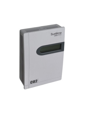 Датчик CO2 комнатный 0-10В/4-20мА(3-пров) ЖКЭ ~18-30В/=18-30В SE SRCDPD