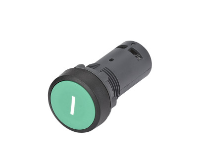 Кнопка моноблочная SB7 22мм с возвратом с маркировкой 