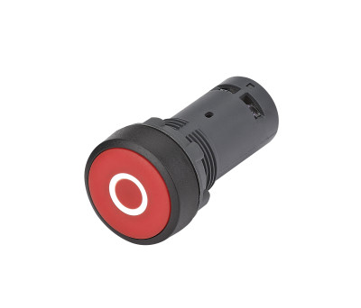 Кнопка моноблочная SB7 22мм с возвратом с маркировкой 