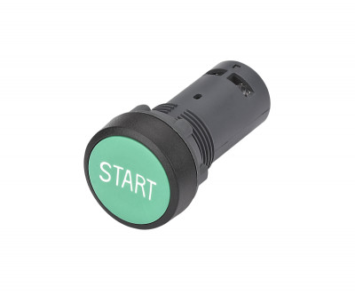 Кнопка моноблочная SB7 22мм с возвратом с маркировкой 