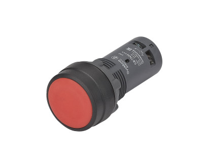 Кнопка моноблочная SB7 22мм с фиксацией пластик 1НЗ IP65 красн. SE SB7NH42