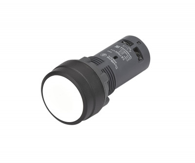 Кнопка моноблочная SB7 22мм с фиксацией пластик 1НО IP65 бел. SE SB7NH11