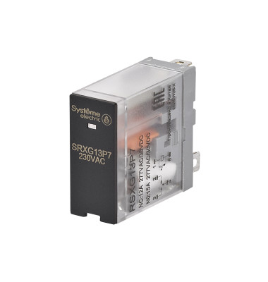 Реле 12А 1перекл. 230В AC LED SE RSXG13P7