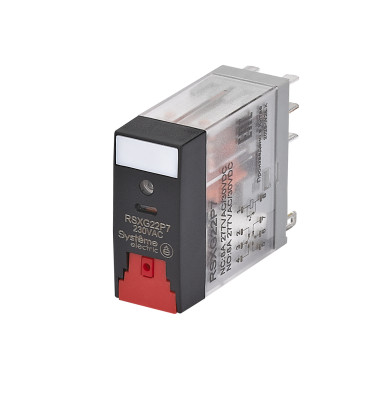 Реле 8А 2перекл. 230В AC тест кнопка LED SE RSXG22P7