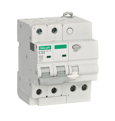 Устройство защиты от дугового пробоя 2п 32А УЗДП-103 6кА DEKraft 19092DEK