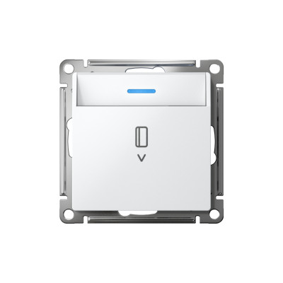 Выключатель карточный AtlasDesign 10А с подсветкой без задержки отключения механизм бел. SE ATN000114