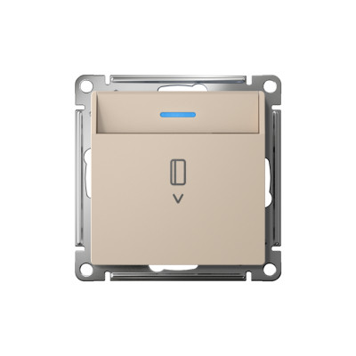 Выключатель карточный AtlasDesign 10А с подсветкой без задержки отключения механизм песочн. SE ATN001214