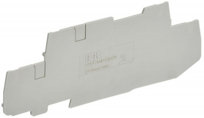 Заглушка торцевая для клеммы CP-ML 2 уровневой с ножевым размыкателем 2.5кв.мм ARMAFIX сер. IEK AF-CT10-01-2-K01-002-ZGL