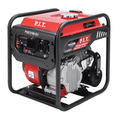 Генератор бензиновый инверторный 3.7/3.5кВт 223куб.см 4 такт 2х220В 12В 15А P.I.T. PGE3700-G1