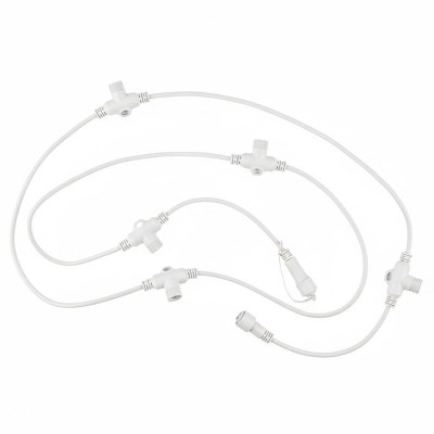 Провод-шина для гирлянд UCX-F90 T05/2M/WH серии F90PRO 2м 5 Т-коннекторов шаг 50см статика/мерцание IP67 бел. Uniel UL-00013220