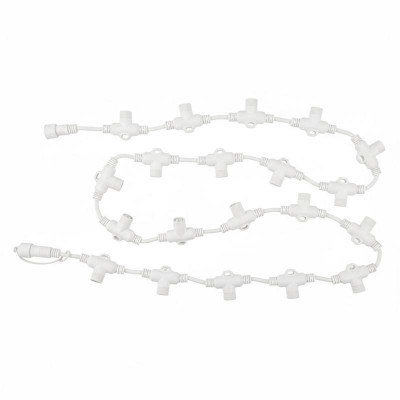 Провод-шина для гирлянд UCX-F90 T20/2M/WH серии F90PRO 2м 20 Т-коннекторов шаг 10см статика/мерцание IP67 бел. Uniel UL-00013216