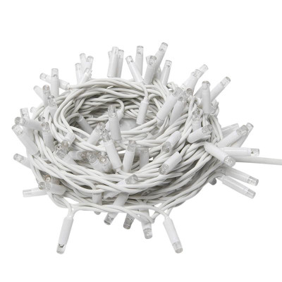 Гирлянда светодиодная ULD-F90PRO S5M-050/SWK WH 5м без вилки статическое свечение соединяемая 50 светодиодов бел. свет (4000К) IP67 провод бел. Uniel UL-00013243