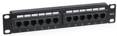 Панель коммутационная UTP кат.6 12p 10дюйм 1U SUPRLAN 10-0409
