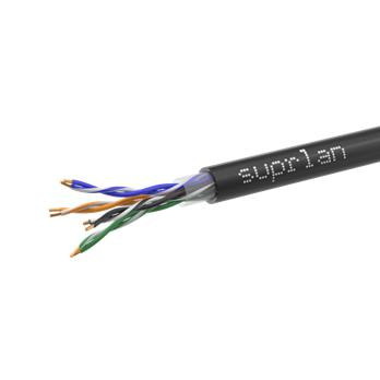 Кабель витая пара U/UTP кат.5E 4х2х0.52 Cu LSZH нг(А)-HF UV In./Out Premium 305м (RUS) (м) SUPRLAN 01-0309-1