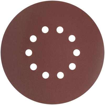 Круг шлифовальный с отверст. (липучка) 225мм Р 150 алюм./оксидный (уп.5шт) FIT 39897