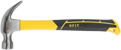 Молоток-гвоздодер Профи 28мм 340г фибергласовая усилен. ручка FIT 44778